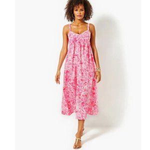 Lilly Pulitzer Women’s Azora Cotton Midi Dress SIZE 14 NWT